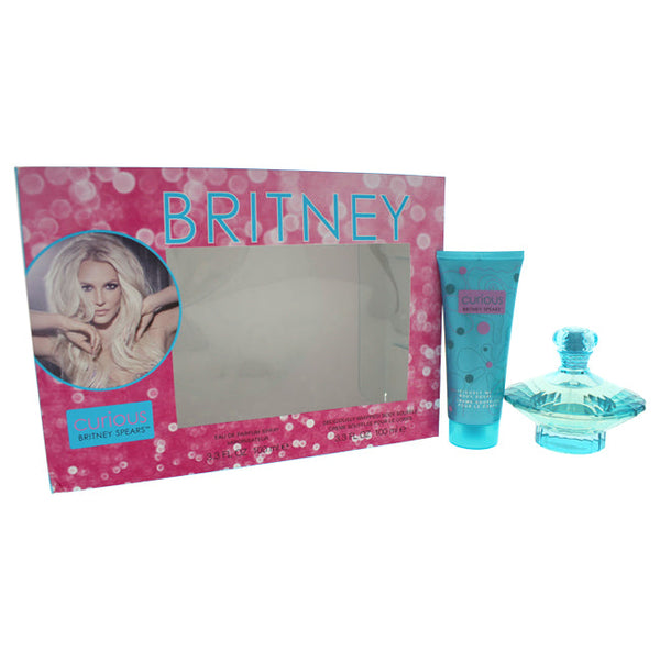 Britney Spears Curious by Britney Spears for Women - 2 Pc Gift Set 3.3oz EDP Spray, 3.3oz Deliciously Whipped Body Souffle