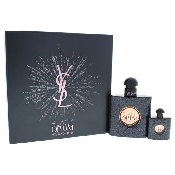 Yves Saint Laurent Black Opium by Yves Saint Laurent for Women - 2 Pc Gift Set 1.6oz EDP Spray, 0.25oz EDP Splash