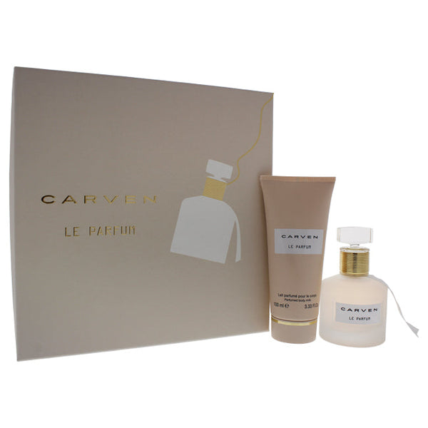 Carven Le Parfum by Carven for Women - 2 Pc Gift Set 1.66oz EDP Spray, 3.33oz Perfume Body Milk
