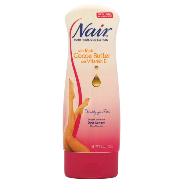 Nair Hair Remover Lotion with Cocoa Butter For Legs & Body by Nair for Women - 9 oz Lotion