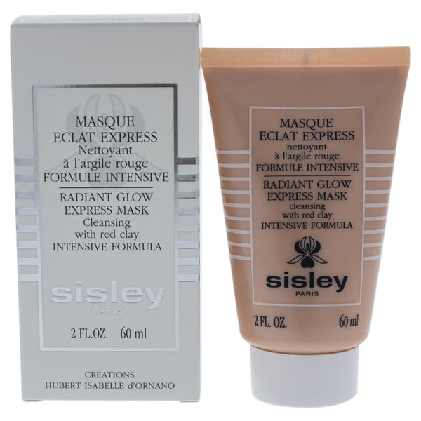 Sisley Radiant Glow Express Mask with Red Clay Intensive Formula by Sisley for Women - 2.3 oz Cleanser