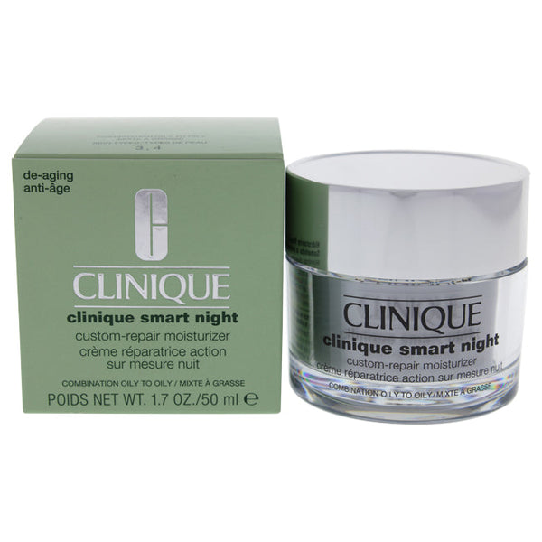 Clinique Clinique Smart Night Custom-Repair Moisturizer - Combination Oily To Oily by Clinique for Women - 1.7 oz Moisturizer