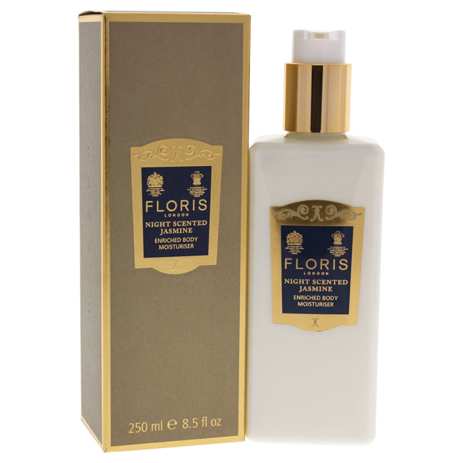 Floris London Night Scented Jasmine Enriched Body Moisturiser by Floris London for Women - 8.5 oz Moisturizer