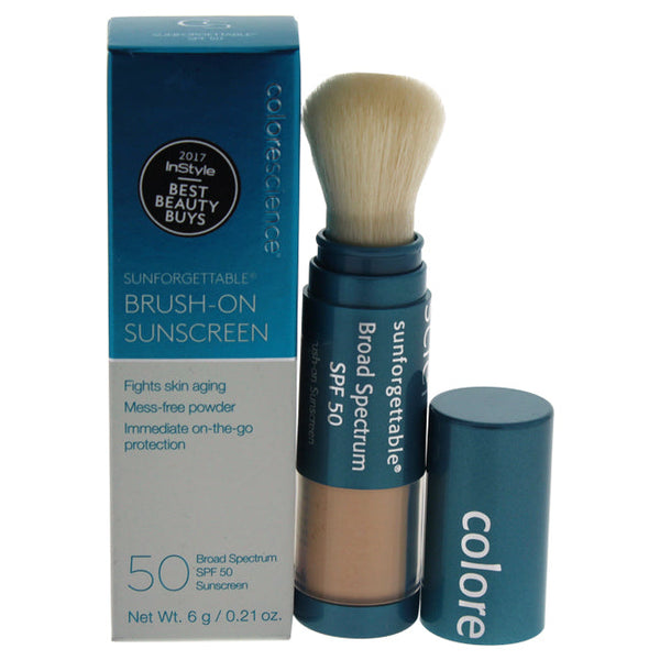Colorescience Sunforgettable Total Protection Brush-On Shield SPF 50 - Fair by Colorescience for Women - 0.21 oz Sunscreen