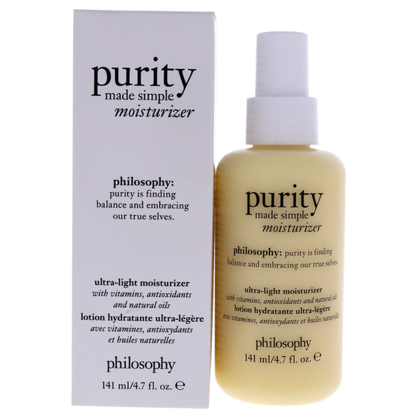 Philosophy Purity Made Simple Ultra Light Moisturizer by Philosophy for Women - 4.7 oz Moisturizer