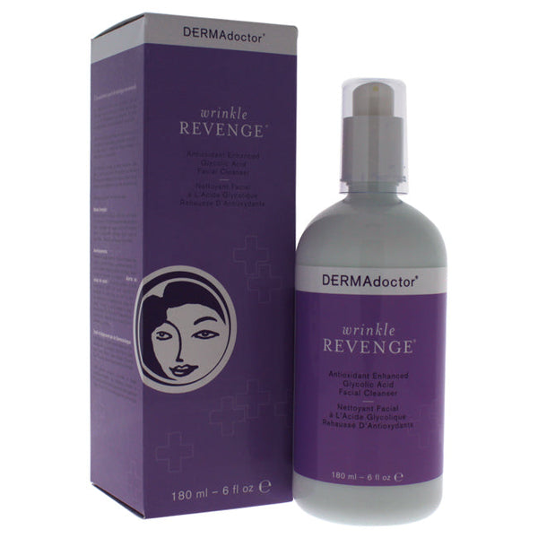 DERMAdoctor Wrinkle Revenge Antioxidant Enhanced Glycolic Acid Facial Cleanser by DERMAdoctor for Women - 6 oz Cleanser