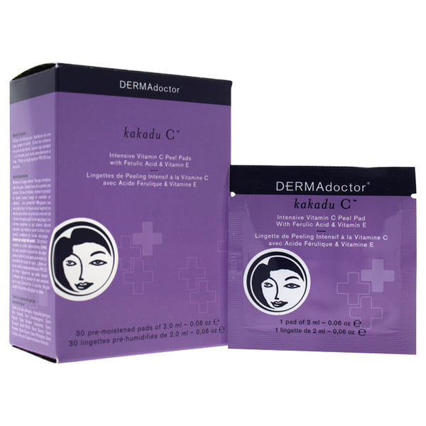 DERMAdoctor Kakadu C Intensive Vitamin C Peel Pads by DERMAdoctor for Women - 30 x 0.06 oz Pads