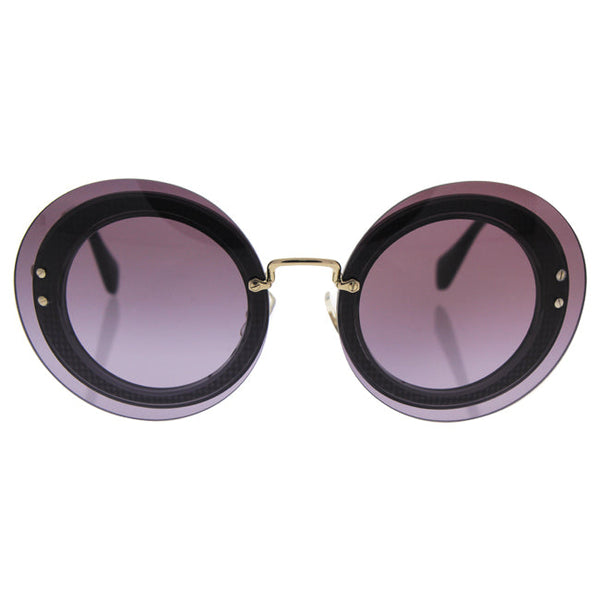 Miu Miu Miu Miu MU 10R U6B-5F1 - Black/Grey Violet by Miu Miu for Women - 64-17-140 mm Sunglasses