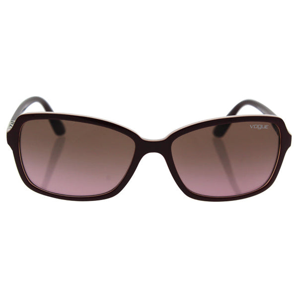 Vogue Vogue VO5031S 2387/14 - Top Dark Bordeaux-Pink Transparent/Pink Gradient Brown by Vogue for Women - 58-16-135 mm Sunglasses
