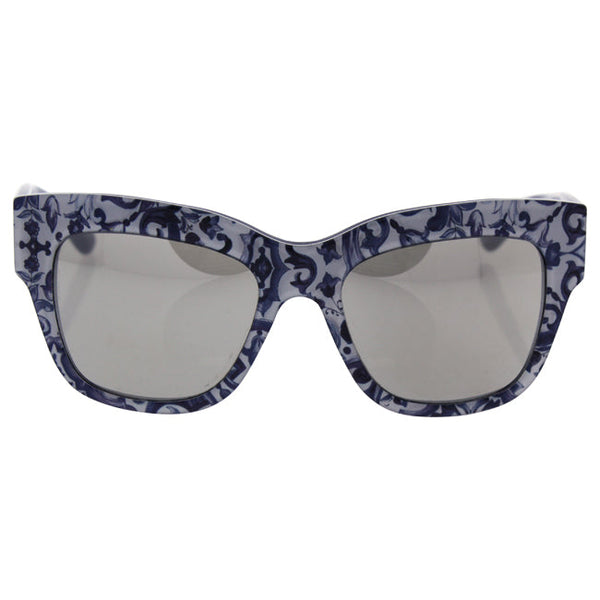 Dolce and Gabbana Dolce and Gabbana DG 4231 2993/6G - Light Grey Silver/Maioliche Partenopee-Blue by Dolce and Gabbana for Women - 54-19-140 mm Sunglasses