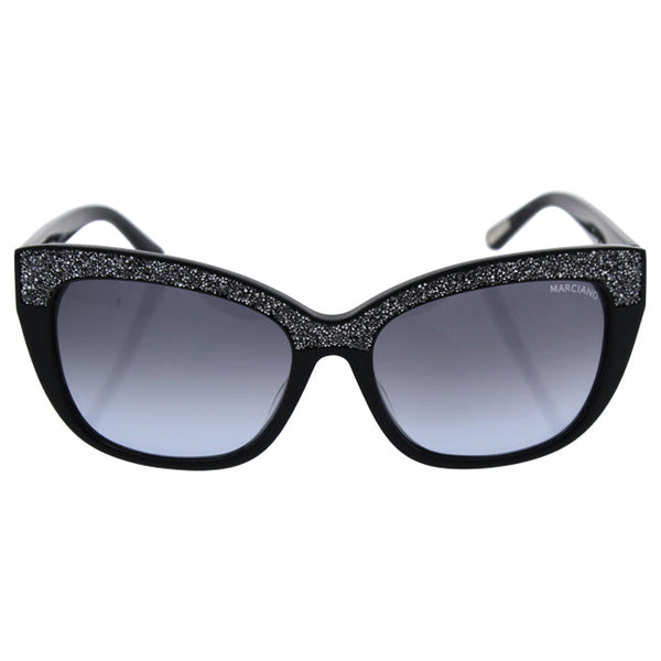 Guess Guess GM 730 01B Marciano - Shiny Black/Gradient Smoke by Guess for Women - 55-16-135 mm Sunglasses