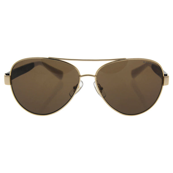 Ralph Lauren Ralph Lauren RA4114 313373 - Gold-Black/Dark Brown Solid by Ralph Lauren for Women - 58-13-135 mm Sunglasses