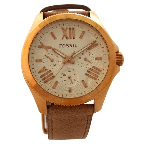 Fossil AM4532P Cecile Multifunction Sand Leather Watch by Fossil for Women - 1 Pc Watch