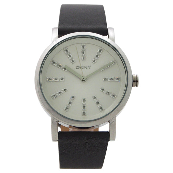 DKNY NY2421 Soho Gray Leather Strap Watch by DKNY for Women - 1 Pc Watch