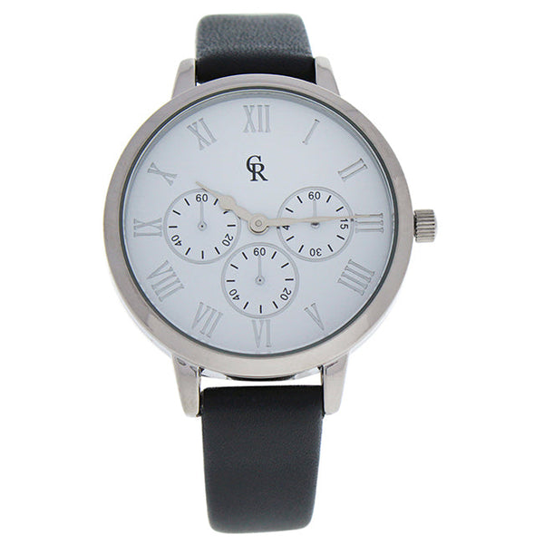 Charlotte Raffaelli CRB010 La Basic - Silver/Grey Leather Strap Watch by Charlotte Raffaelli for Women - 1 Pc Watch
