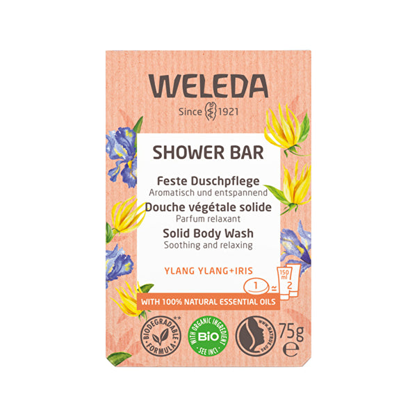 Weleda Shower Bar (Solid Body Wash) Ylang Ylang + Iris 75g