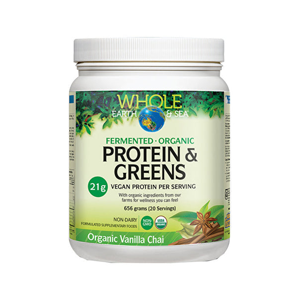 Whole Earth & Sea Protein & Greens Organic Vanilla Chai 656g