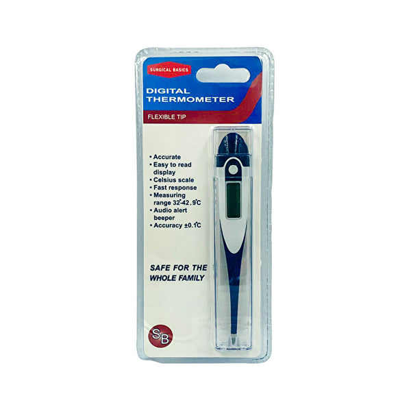 Dispensary & Clinic Items Surgical Basics Digital Thermometer (32 - 42 degrees) with Flexible Tip