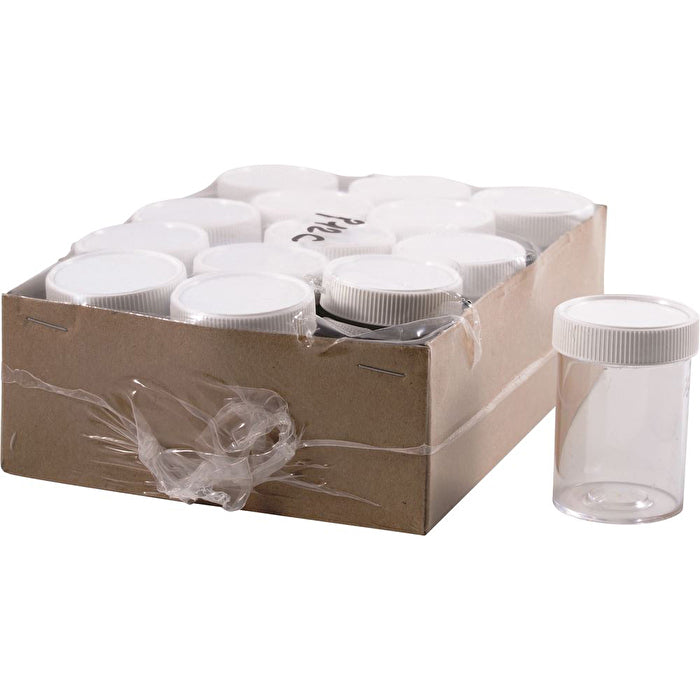 Dispensary & Clinic Items Vial Plastic 12 Dram Screw Cap 14 Pack