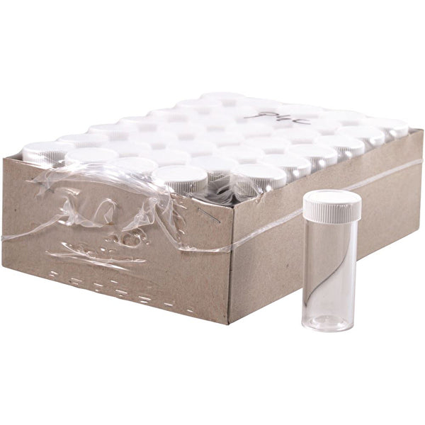 Dispensary & Clinic Items Vial Plastic 4 Dram Screw Cap 35 Pack