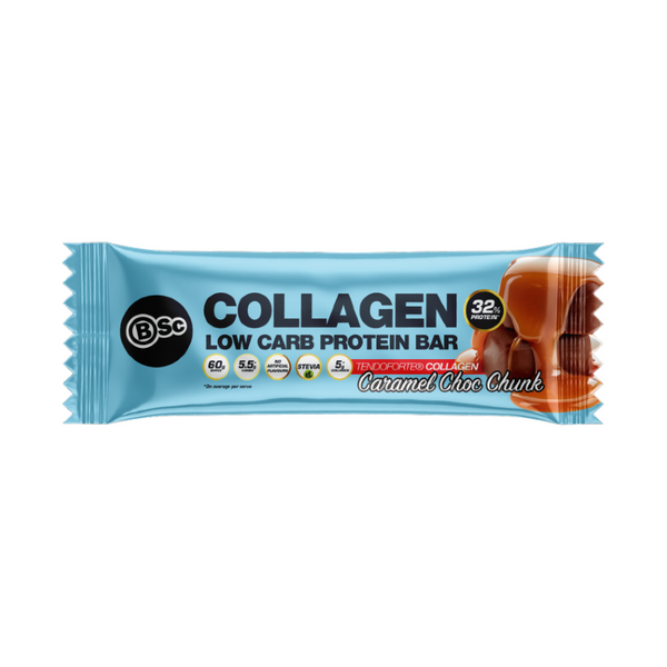 Body Science Collagen Protein Bar 60g - Caramel Choc Chunk 12 Box