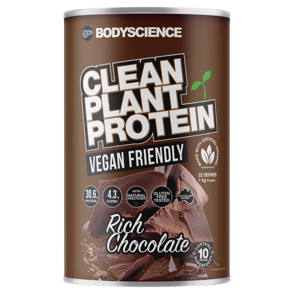Body Science Clean Plant Protein 1kg Rich Chocolate