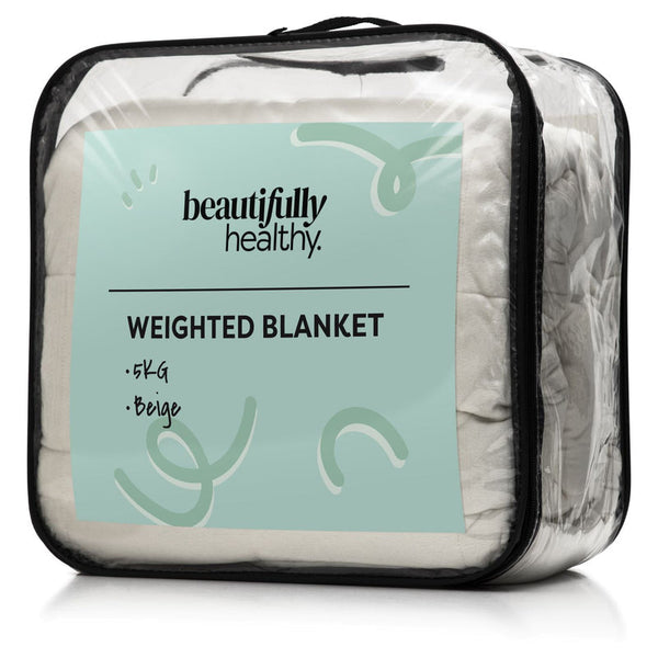 Beautifully Healthy Weighted Blanket 5 kg - Beige